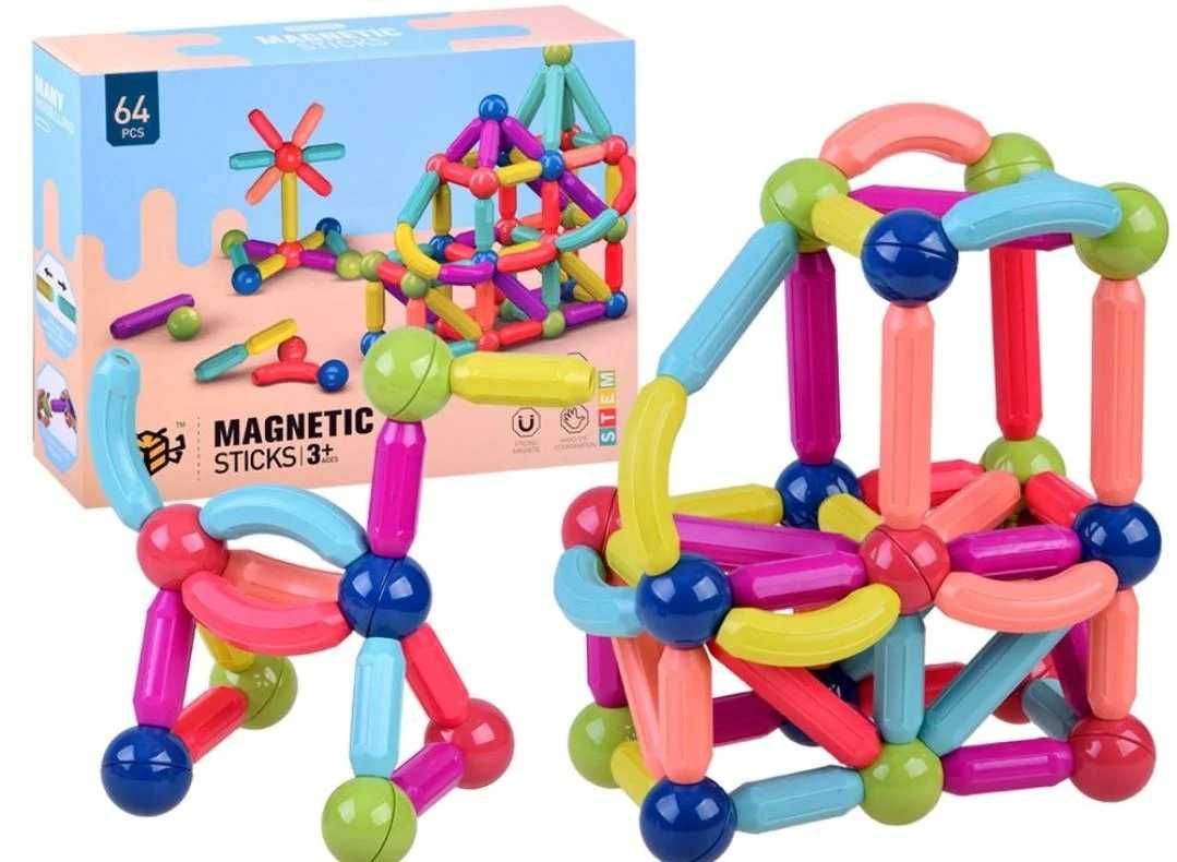Дитячий магнітний конструктор "Магнітні блоки"/Magnetic sticks