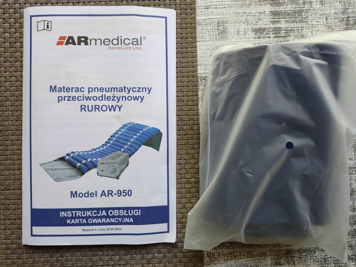Materac przeciwodleżynowy rurowy pneumatyczny max. 140kg