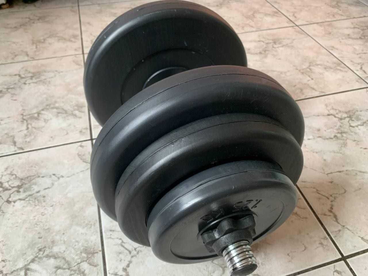 Зручні + хороші SportGym 18.5kg * 2 шт. Гантелі Композитні Гантели