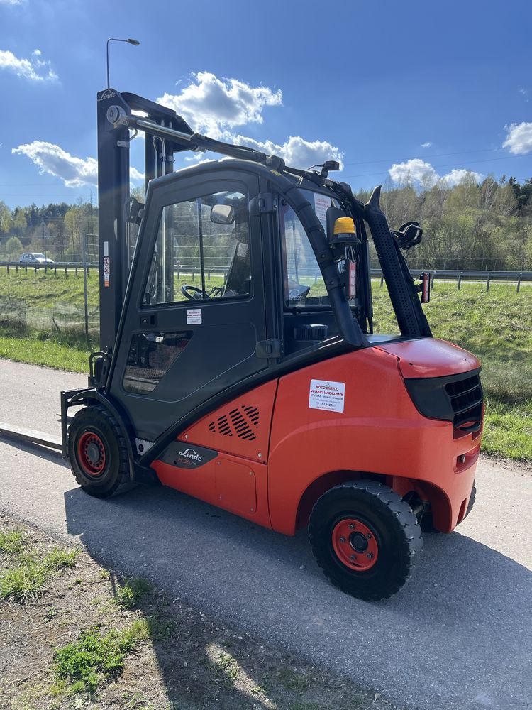 Wózek Widłowy Linde H35T-02 Evo Triplex 6450MM Podnoszenia Kabina