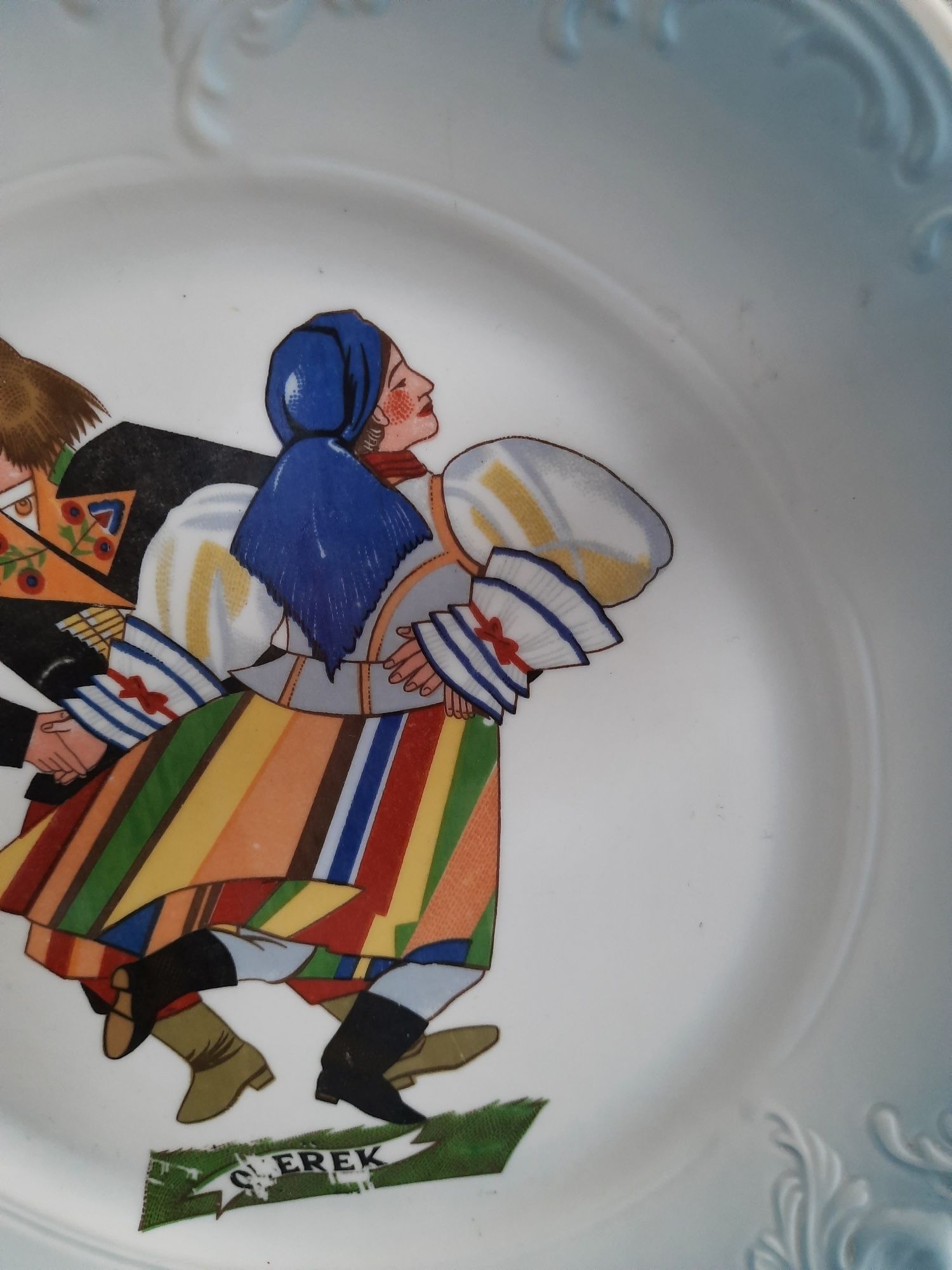 Talerz tańce polskie Oberek