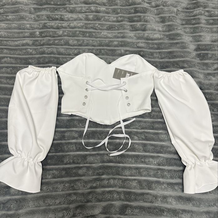 Блюзка з імітацією корсета