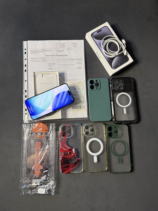 iPhone 15 Pro Max 256 GB Blue Titanium – Stan idealny!