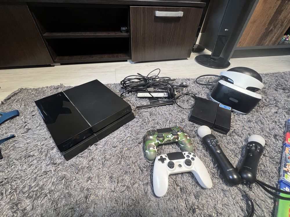 PlayStation4 plus okulary Vr plus gry