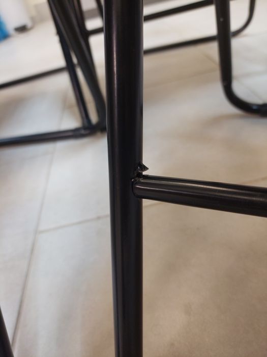 Складані Стільці, чорні, металеві