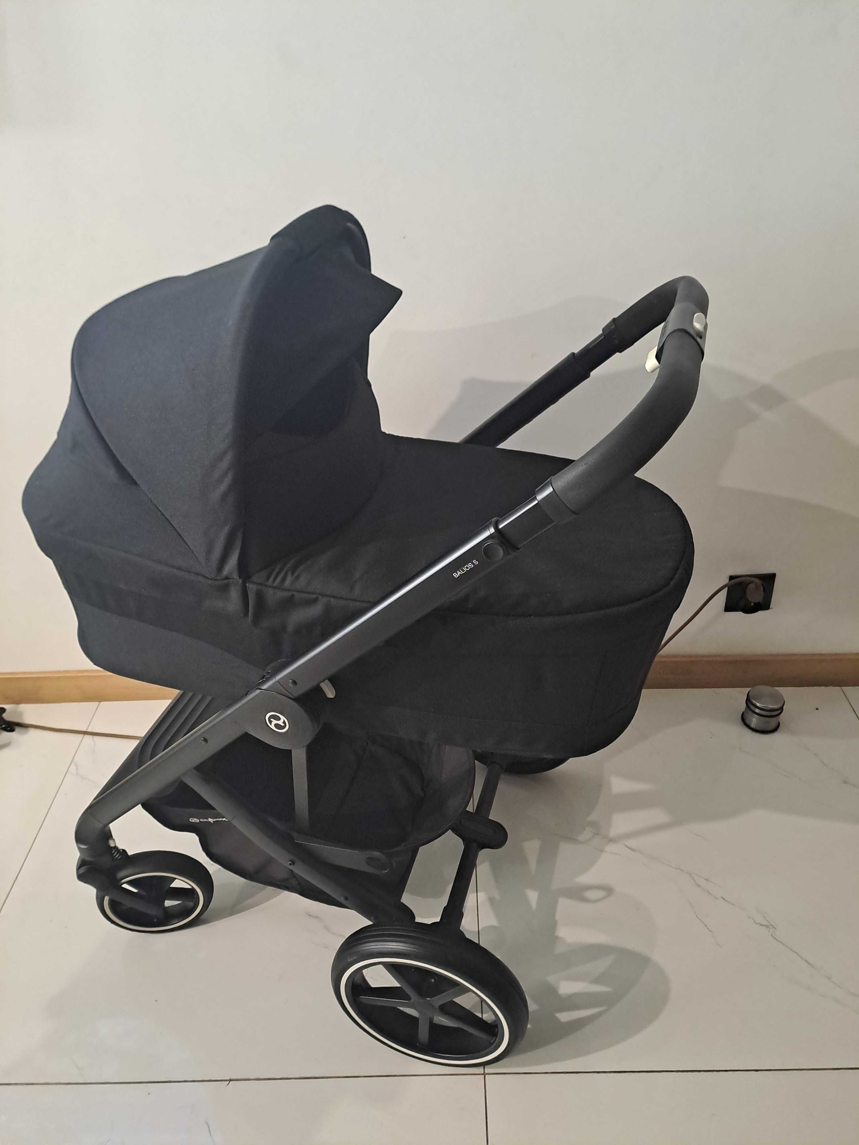 Cybex balios s lux deep black 3w1 z baza isofix