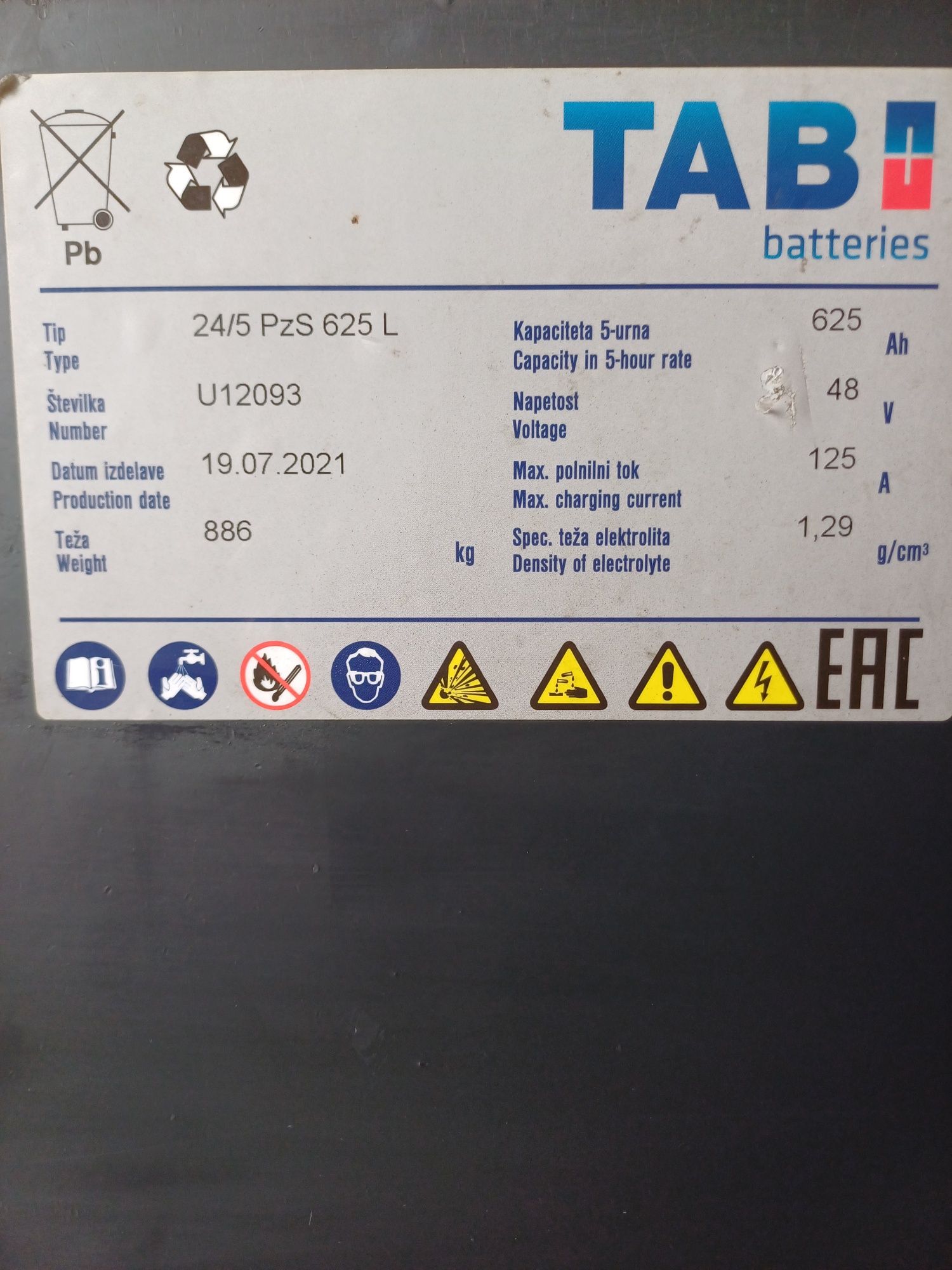 Bateria trakcyjna 2021rok 48V 24V 500ah 625ah 750ah 775Ah  Linde Still