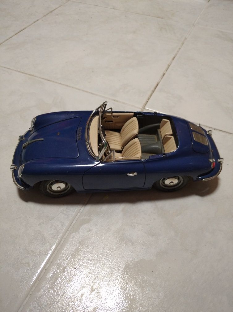 Porsche azul escuro escala 1/18