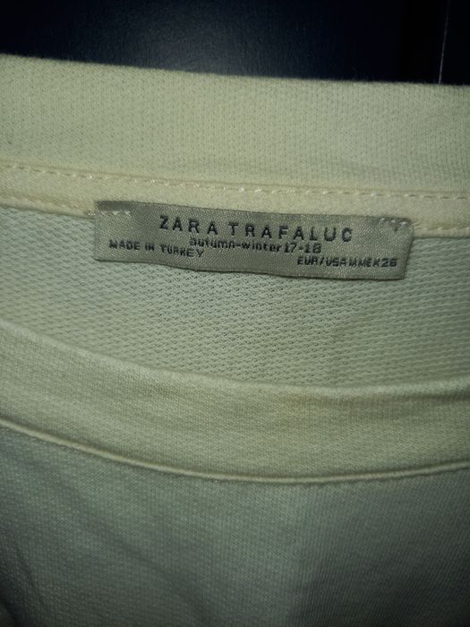 Kremowa bluzka z frędzlami M