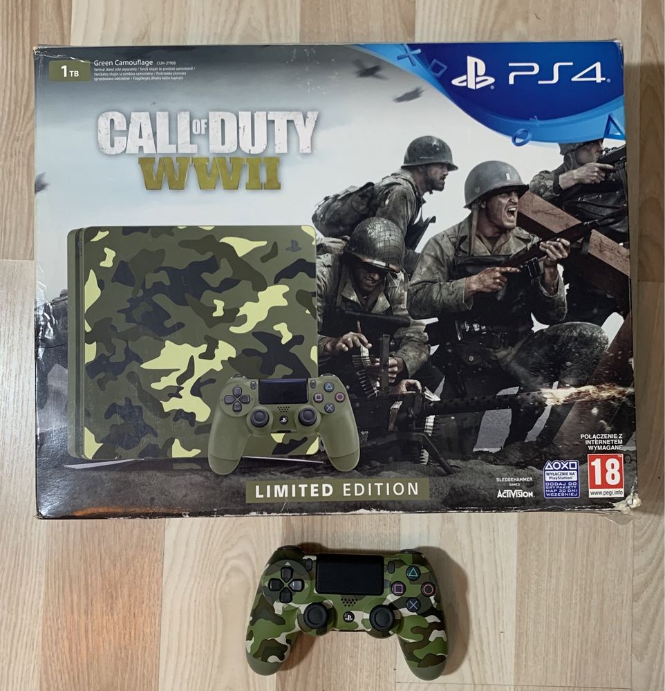 Konsola PS4 Limited Edition Call of Duty WWII edycja kolekcjonerska!