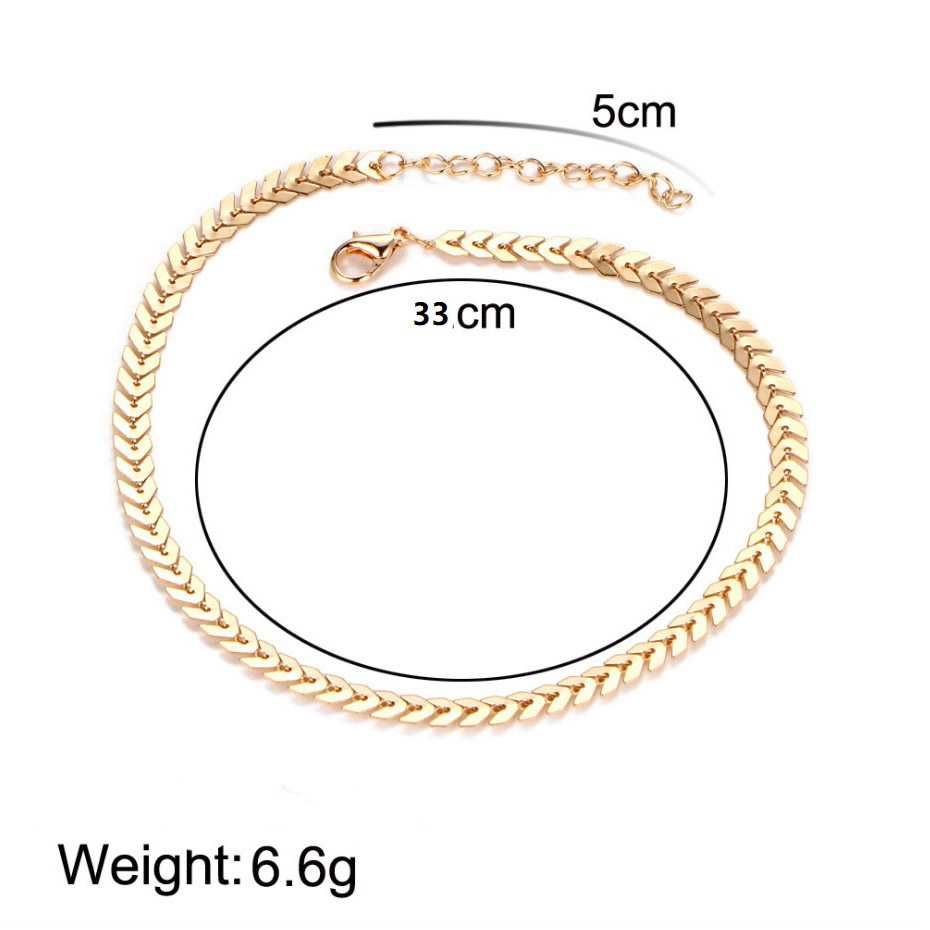 Łańcuch złoty stal chirurgiczna New Arrival kobiety płaskie złoto