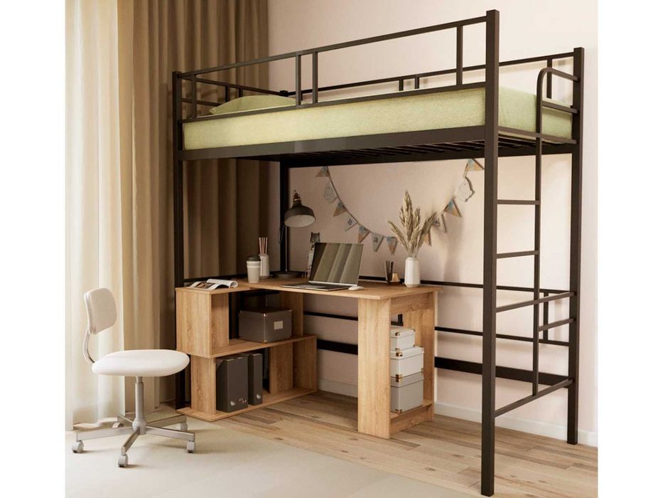 Ліжка лофт. Металеві ліжка. Дивани лофт. Дитячі металеві ліжка.