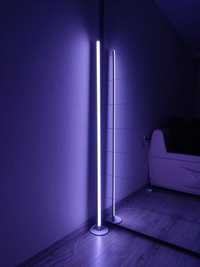 Торшер LED лампа світильник кутовий RGB з пультом від USB і 220 метал