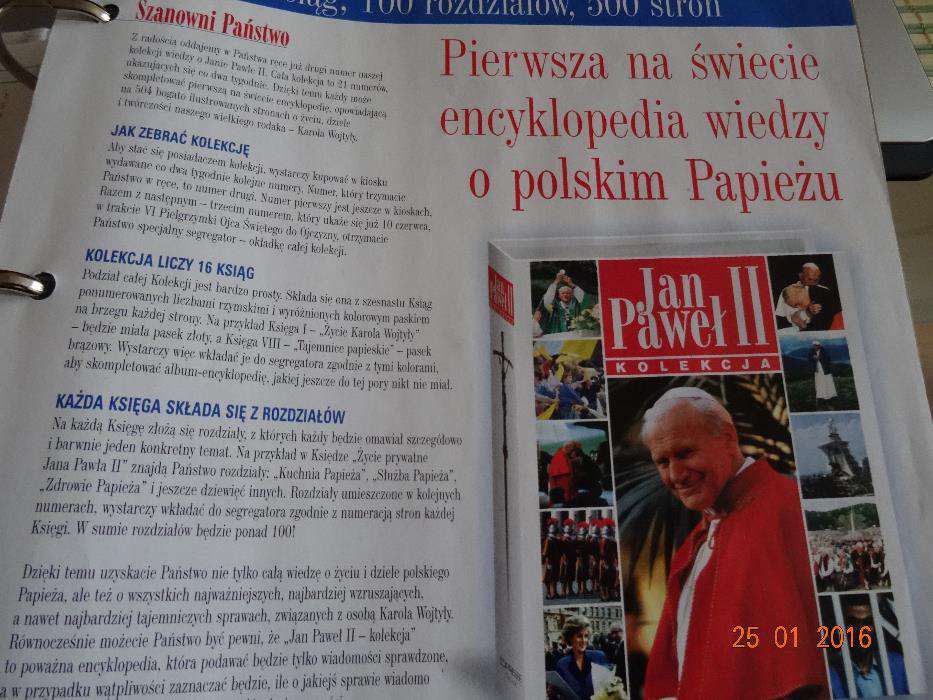 Kolekcja JAN PAWEŁ II albumy 2 szt.