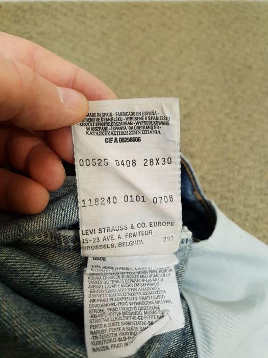 Spodenki szorty jeansowe damskie Levis 525 04 W28 XS Pas 72cm