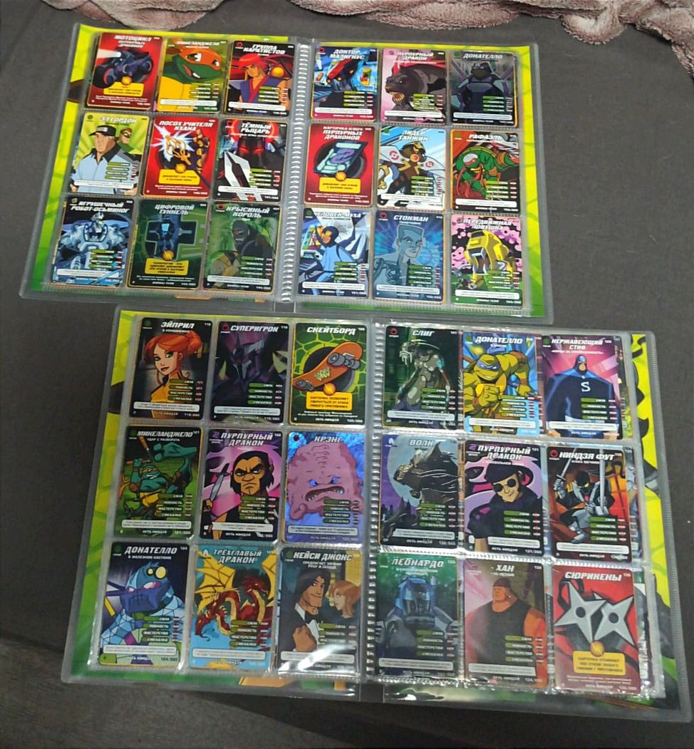 Карточки черепашек ниндзя 1 и 2 серии 525 карты