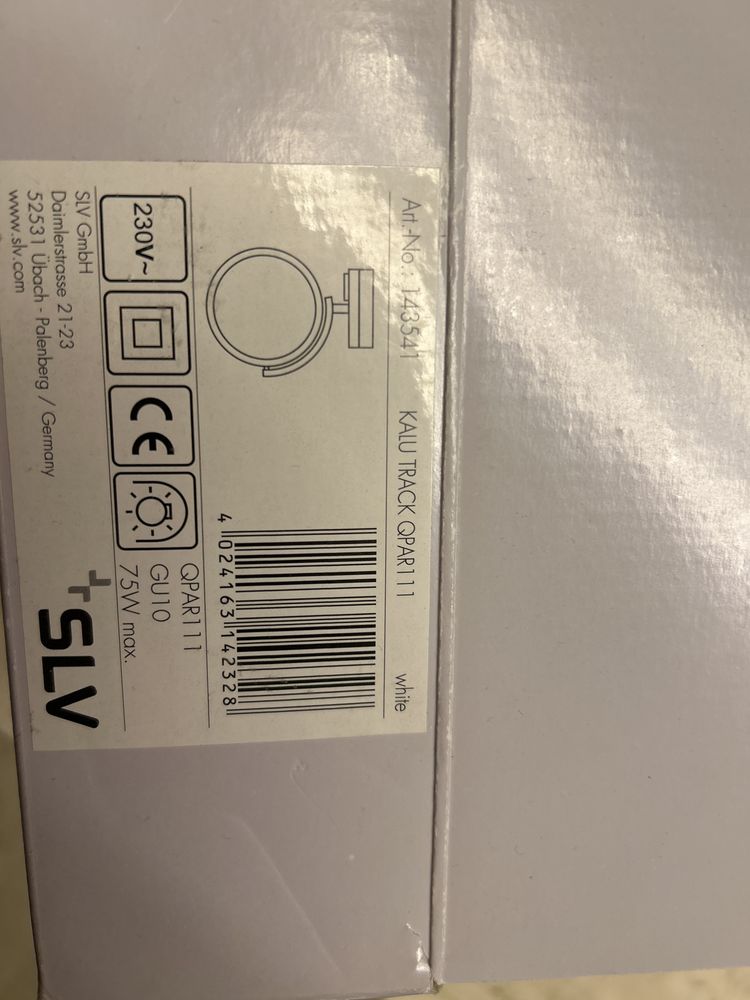 Oprawa spot slv gu10 1 fazowa system szynowy