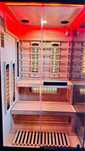 Sauna infrared narożna Nordum Pure 2-osobowa czarna