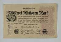 Banknot 2 mln marek , 1923 , państwo Niemcy