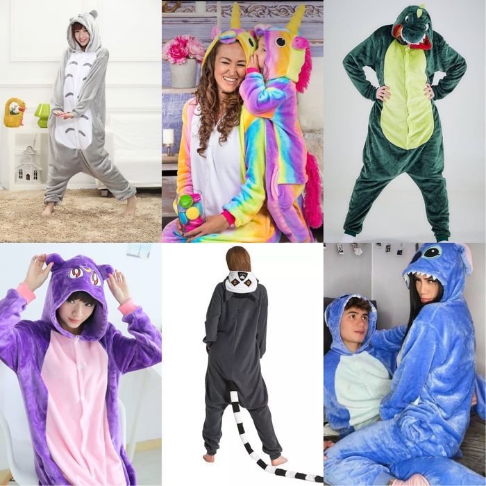 Кигуруми Единорог. Пикачу. Стич. Хаски. Кегуруми для взрослых и детей