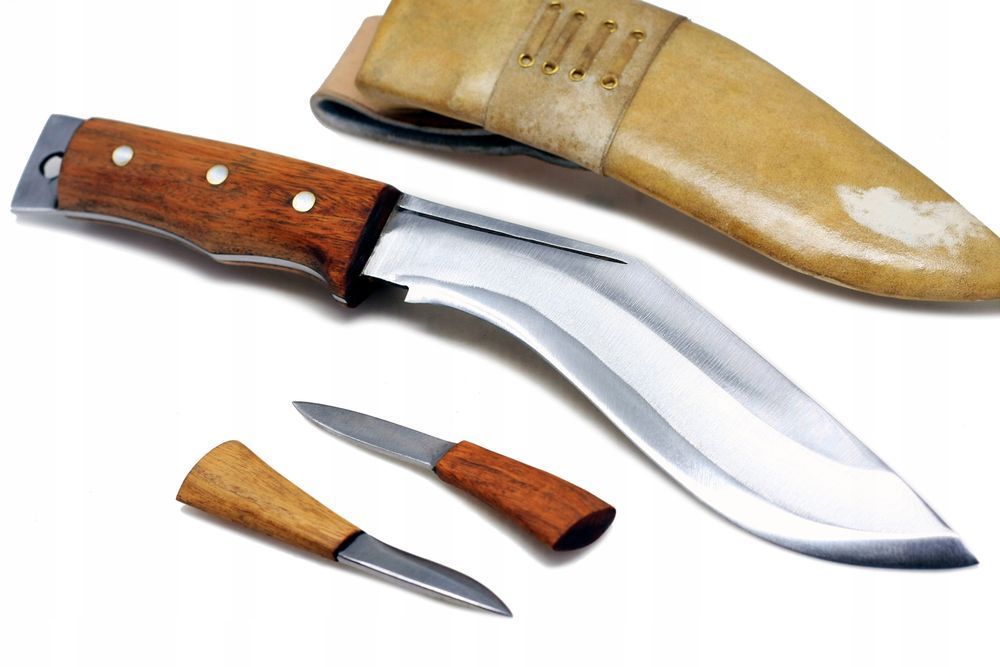 Nóż regionalny nepalski wojskowy KUKRI KHUKRI skórzane etui maczeta