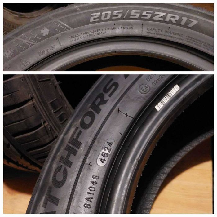 Шини НОВІ 205/55 R17 комплект зима Windforce 8мм 2024 рік