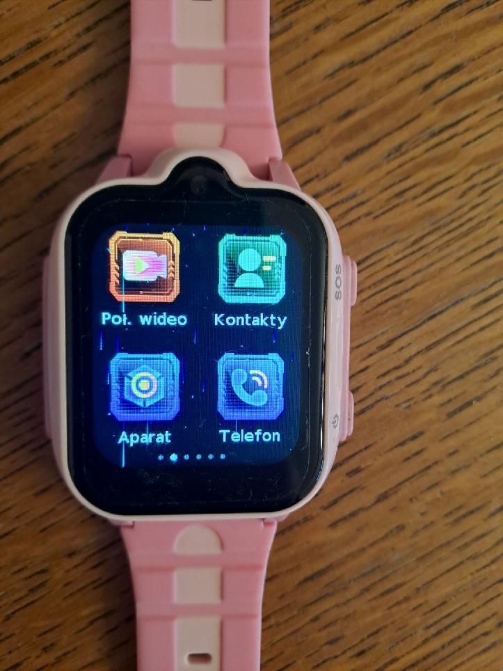 Zegarek różowy gerett twin 4G kids  smartwatch GPS aparat telefon
