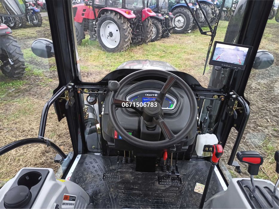 Мінітрактор Скаут 404 C компресор реверс примусова на широких колесах