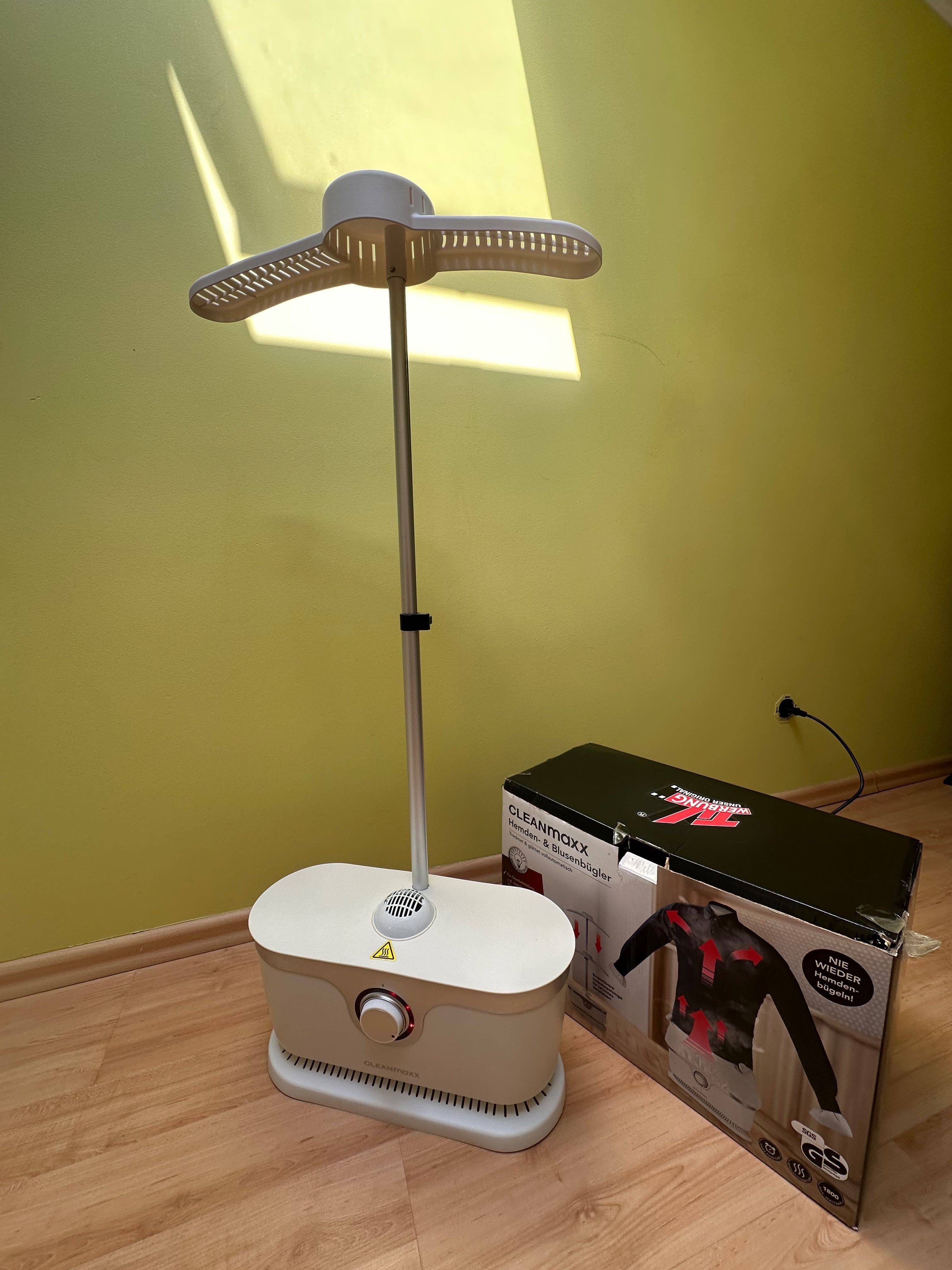 Suszarka do ubrań Cleanmaxx z funkcją prasowania - manekin parownica