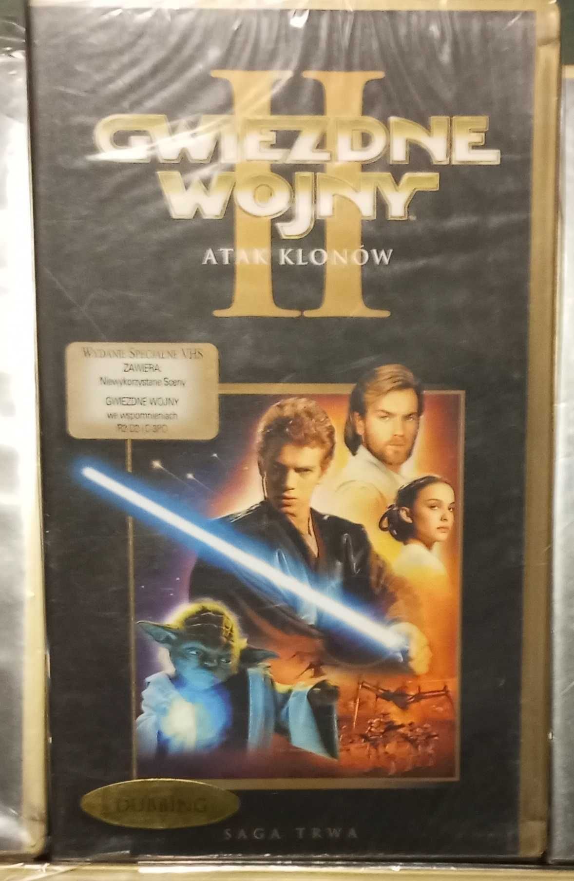 Star wars gwiezdne wojny Atak klonów kaseta VHS - folia,