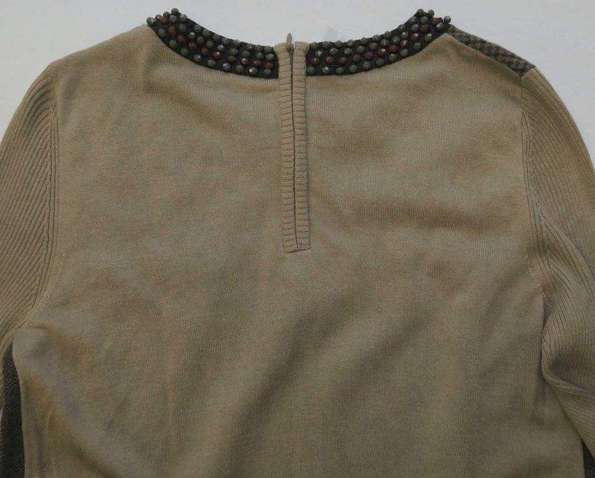 Max Mara jedwabno wełniana sukienka tunika z koralikami M nowa