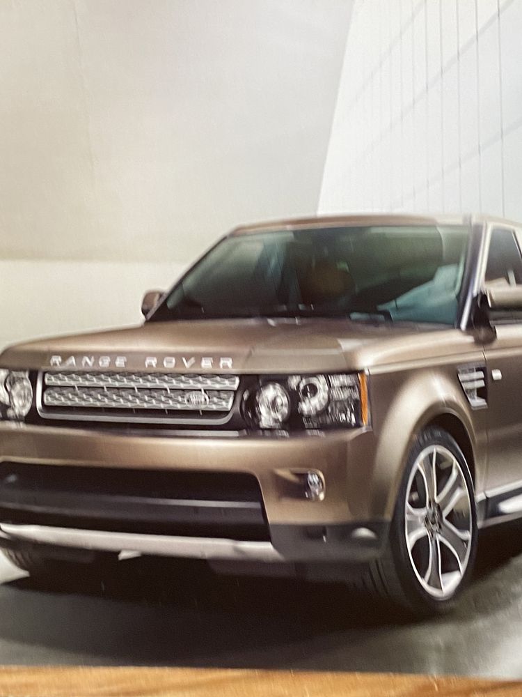 Brochura catálogo do Range Rover Sport 2012