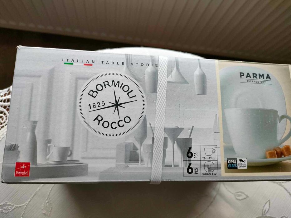 Filiżanki ze spodkiem Bormioli Rocco Parma