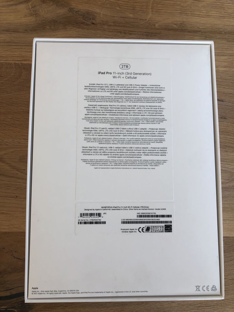 Apple iPad Pro 11  WiFi+Cellular 2TB (2000GB) Procesor M1 jak nowy