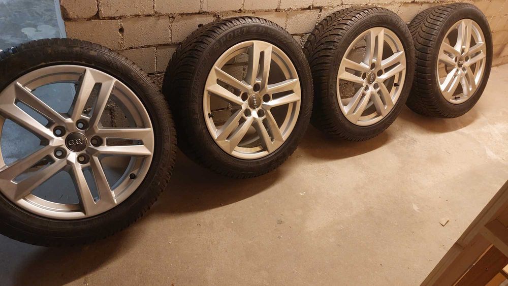 AUDI orginalne felgi aluminiowe+opony (zimowe)