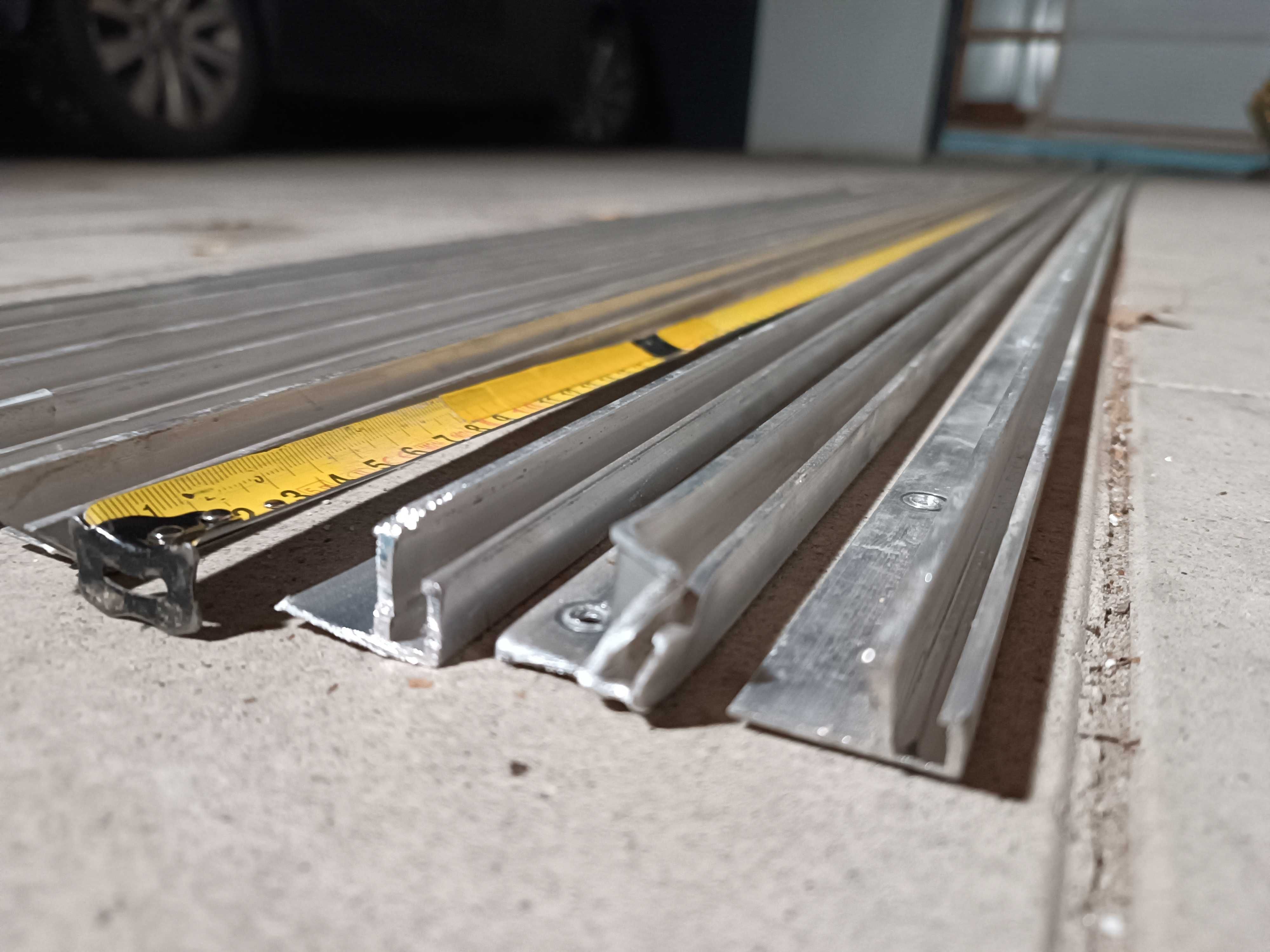 Profil aluminiowy mocujący płótno sufitu napinanego F + krawędziowy L