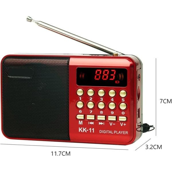 Радиоприемник цифровой STONEGO с аккумулятором MP3+подарок USB фонарь