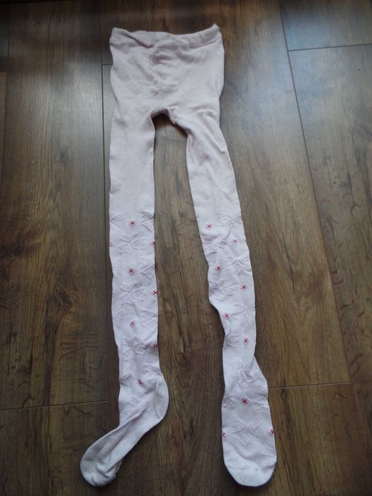 Jasno różowe rajstopy dziewczęce R. 140/146