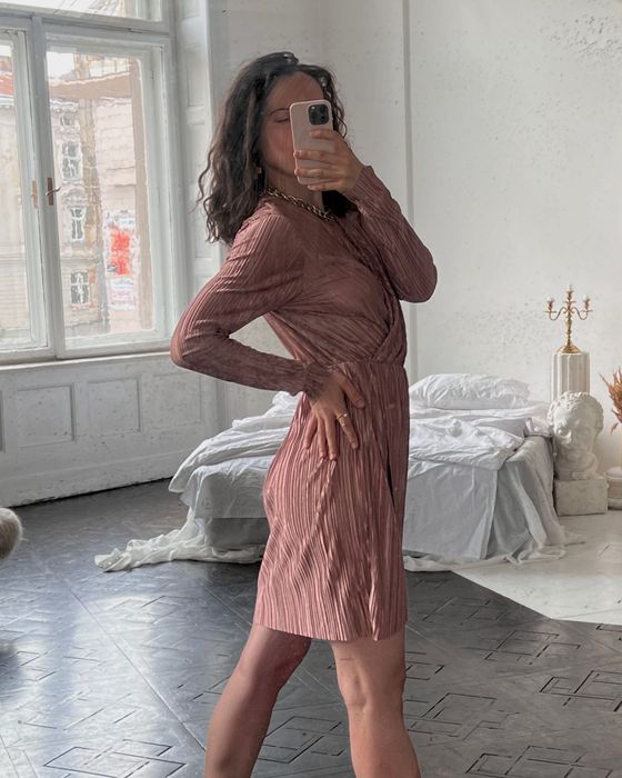 Сукня міді плісе