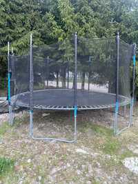 Trampolina ogrodowa z siatką dla dzieci DUŻA 5M drabinka łatwy montaż