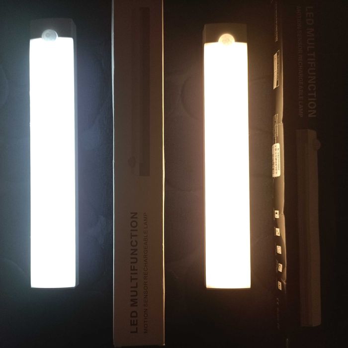 Світлодіодний світильник акумуляторний 26LED-20cm, датчик руху