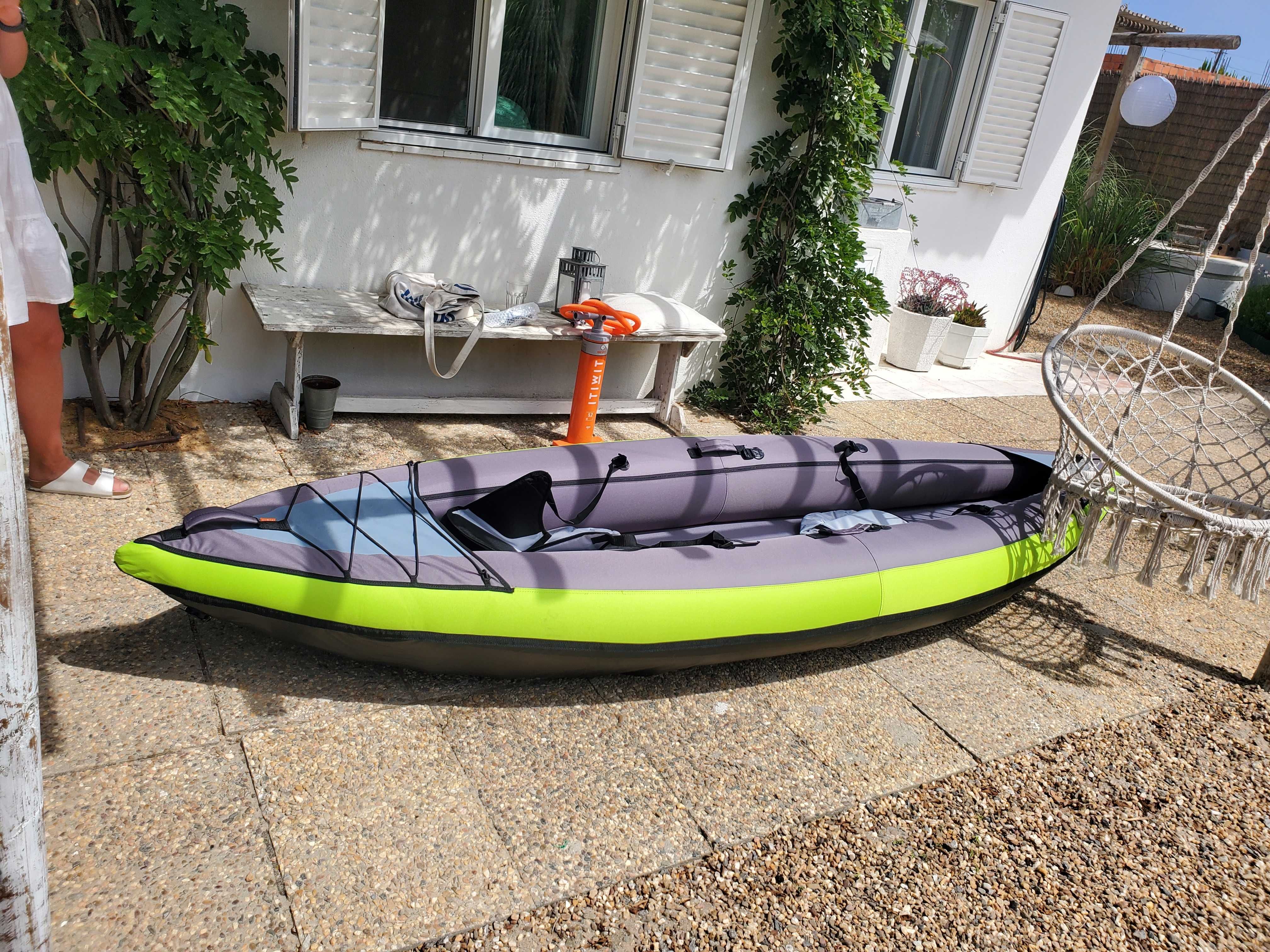 Kayak insuflável Itiwit (Decathlon) + Bomba