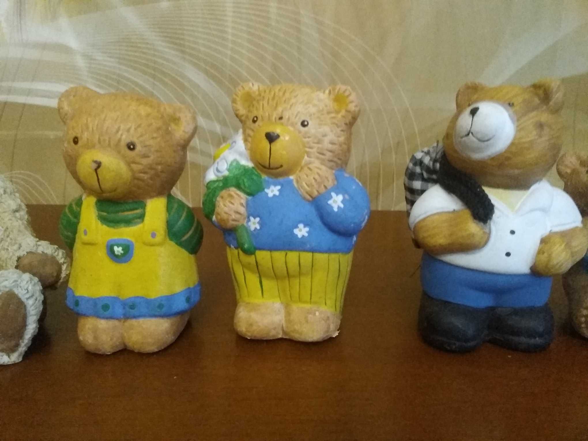 Misie figurki ceramiczne