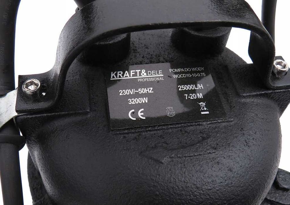 Pompa Do Brudnej Wody Szamba z Rozdrabniaczem i Pływakiem 3200W Sklep