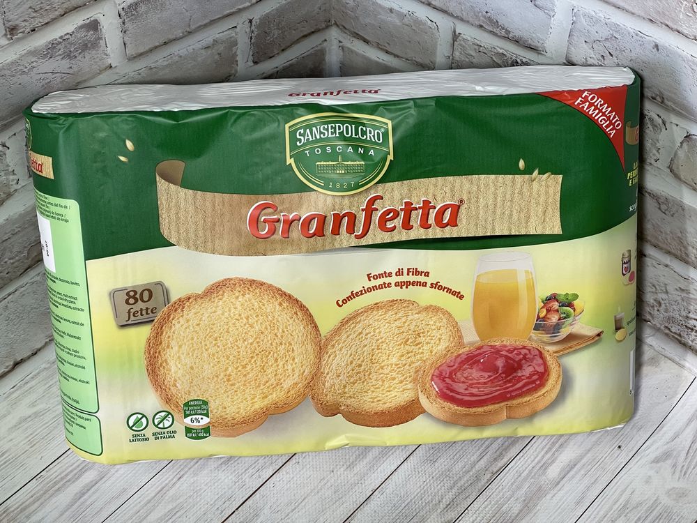 Грінки Granfetta класичні та інтегральні 600 грам