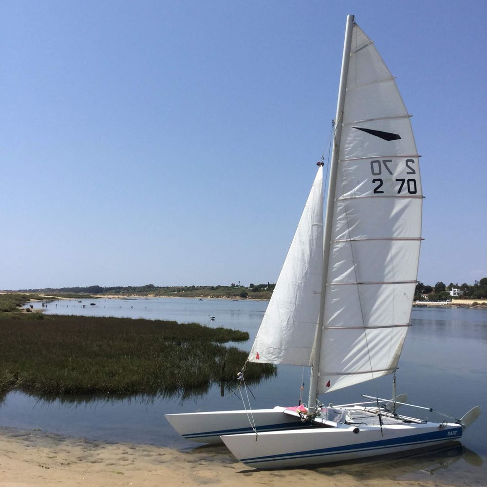 Catamarã DART 18, Vela ligeira.
