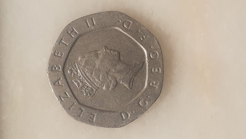 Moeda 20 pence Elizabeth II 1996