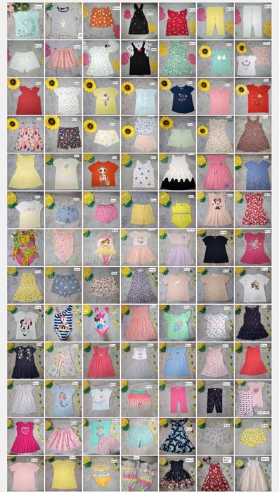 Футболки , шорти , плаття, літній одяг 86-92, 98-104, 110-116, 122-128