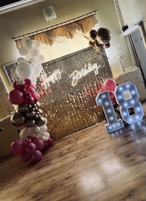 Ścianka balonowa / chrzest swiety / urodziny/ ślub
