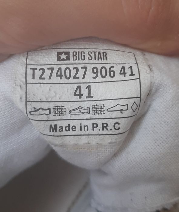 Oryginalne czarne wysokie trampki na białej podeszwie z BigStar